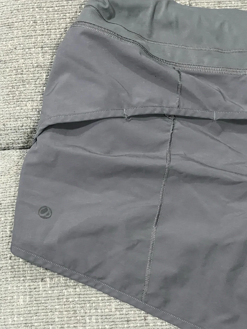 Crz yoga High-Rise Gray Bike Shorts for Women.  K35